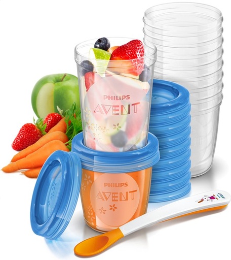 [1602601] Philips AVENT 20 bewaarpotjes van 180 ml en 240 ml