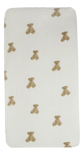 [22310501] Jollein Drap-housse pour berceau Teddy Bear