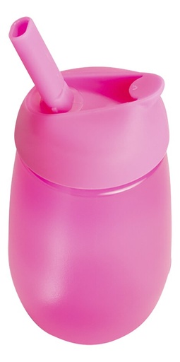 [22721601] Munchkin  Gobelet d'apprentissage avec paille Simple Clean Cup 296 ml rose