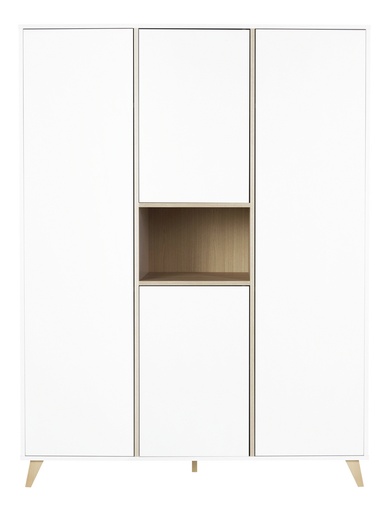 [6501701] Quax Armoire 3 portes Loft White