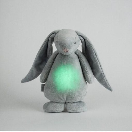 [12396401] Moonie Knuffel met licht en geluid Konijn Silver