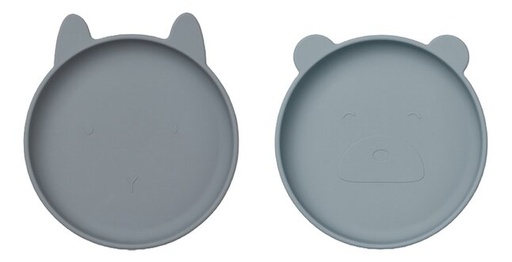 [27480301] Liewood Assiette plate Olivia Blue - 2 pièces