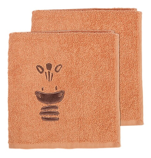 [16687301] Dreambee Handdoek Flo terracotta B 50 x L 100 cm - 2 stuks