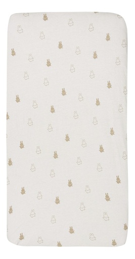 [27090901] Jollein Drap-housse pour lit Miffy  Nougat Lg 60 x L 120 cm