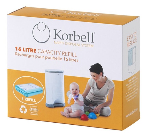 [1081301] Korbell Recharge pour poubelle à langes Step & Drop