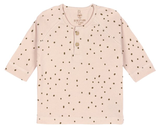 Lässig T-shirt met lange mouwen Dots Powder Pink