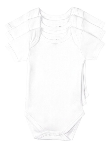 Dreambee Body met korte mouwen Essentials Off White - 3 stuks