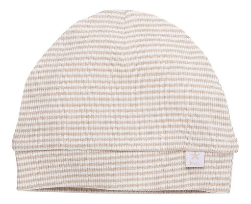 [26894501] B*E*S*S Bonnet Pinstripe Sand de 1 mois à 6 mois