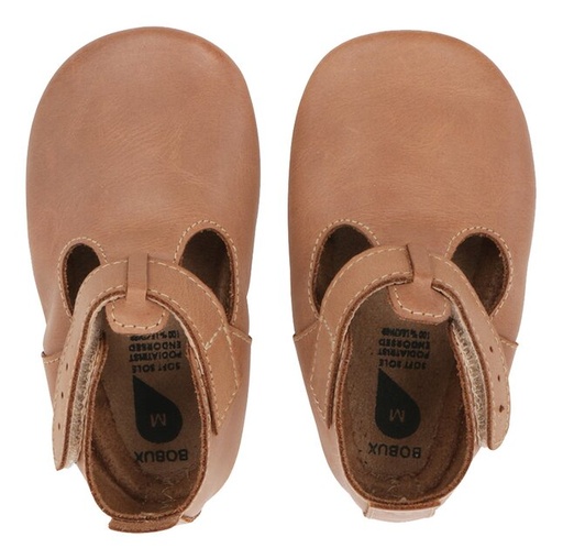 [22380101] Bobux Chaussons Jack & Jill Caramel 3-9 mois