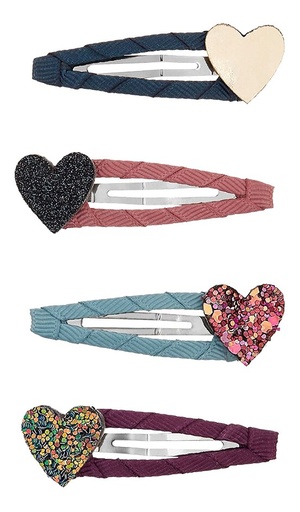 [14638801] Mimi & Lula Clic Clacs Jazzy Heart Fireworks - 5 stuks ONESIZE